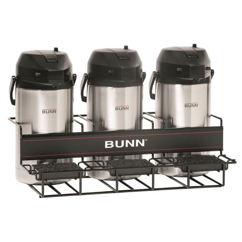 BUNN® Universal Airpot Rack, 3 Lower, Black